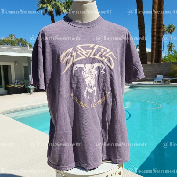 Eagles Sphere Shirt / Live at Sphere Residency Las Vegas /Purple Skull - Picture 3 of 5